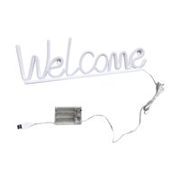 Ioensy - Letrero De Neón De Bienvenida, Lámpara Decorativa, Letrero De Luz De Neón Para Bar, Pub, Tienda, Azul