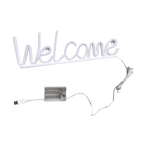 Ioensy - Letrero De Neón De Bienvenida, Lámpara Decorativa, Letrero De Luz De Neón Para Bar, Pub, Tienda, Azul