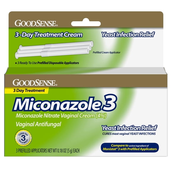 Crema vaginal GoodSense con nitrato de miconazol al 4% para tratamiento de 3 días