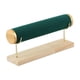 thumbnail image 3 of Portapulseras Base De Madera Terciopelo Desmontable Para Reloj Tradeshow Verde, 3 of 5
