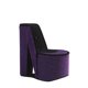 thumbnail image 1 of Caja de joyería ORE International HBB1836 Zapato de tacón alto iridiscente, terciopelo púrpura, 9", 1 of 4