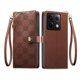 thumbnail image 1 of Funda Billetera con Cierre para [Xiaomi Redmi Note13 Pro] con Tarjetero, Soporte y Correa de ManoMarrón, 1 of 5