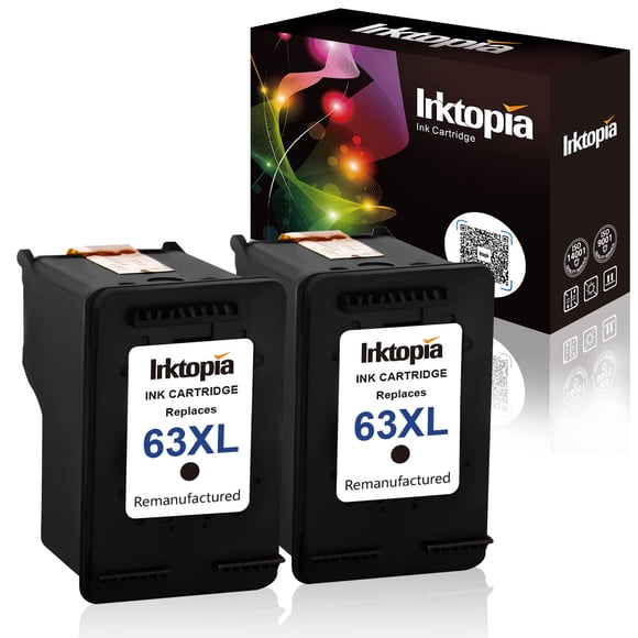 Cartucho de Tinta Inktopia Remanufacturado HP 63XL 63 XL 2 Negro