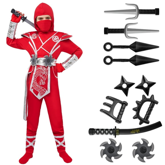 Disfraz de Ninja de Halloween para niños de 5 a 7 años de Spooktacular Creations