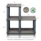 thumbnail image 4 of Estantería decorativa Furinno Turn-N-Tube de roble francés/gris, 4 of 5