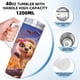 thumbnail image 5 of Gracie y Pedro Vaso aislado de acero inoxidable con asa, diseño temático, regalo para familia, amigos y fans; incluye pajita y encaja en el portavasos estándar, 40 oz, 5 of 6