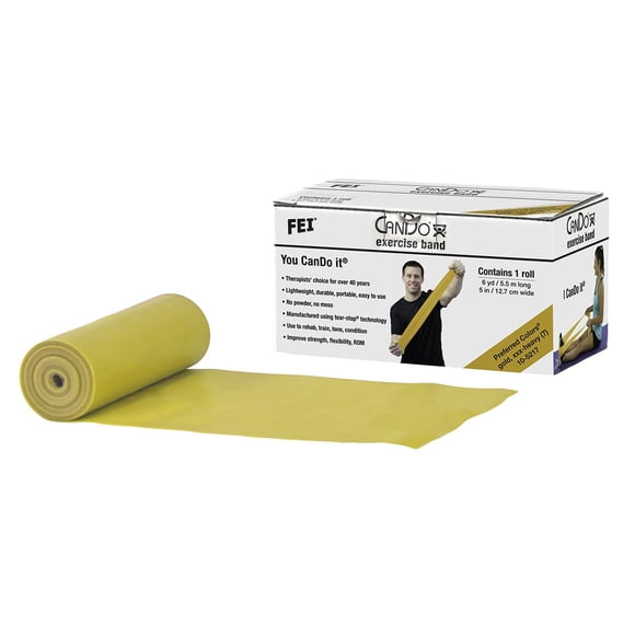 Banda elástica Cando 1211785, rollo de 5,5 m, color dorado, XXX