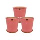 thumbnail image 1 of Set de 3 Macetas Zaia 20 cm Rosa Alegre y sus platos, 1 of 3