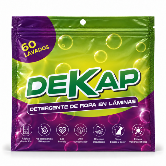 Dekap - Detergente De Ropa En Láminas