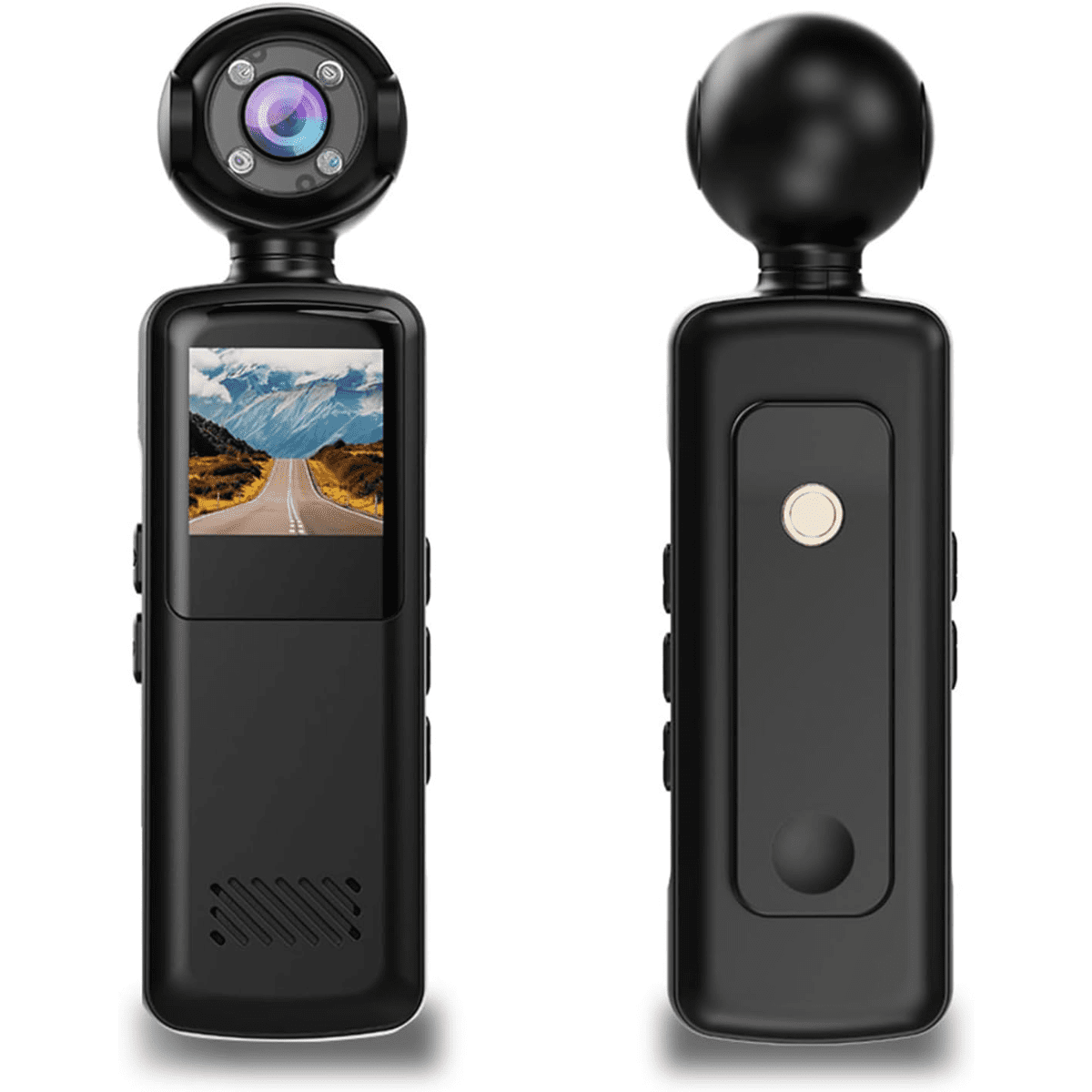 Genérica - Mini Cámara Portátil Wifi Bodycam Hd Con Pantalla