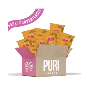 Purisnack - Puri Ramitas De Garbanzos Sabor Queso. Caja 28Un. Sin Gluten