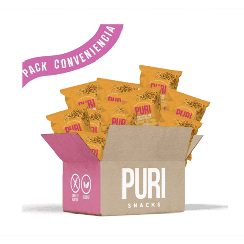 Purisnack - Puri Ramitas De Garbanzos Sabor Queso. Caja 28Un. Sin Gluten