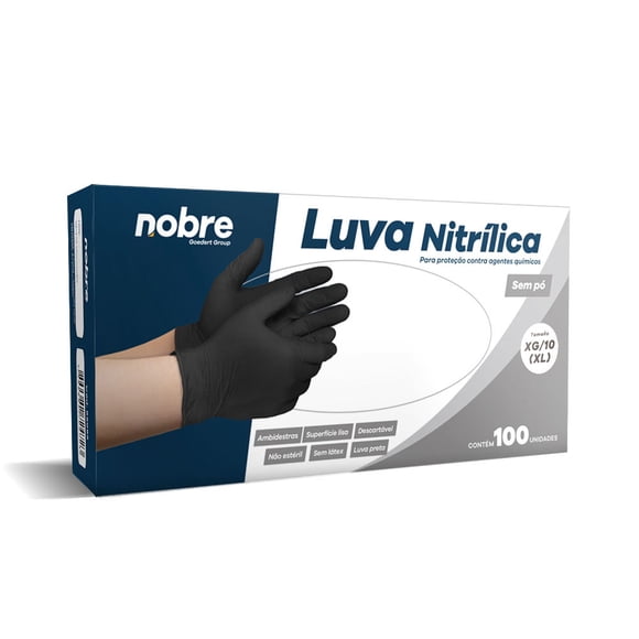 Guantes de Nitrilo Negro Talla XL