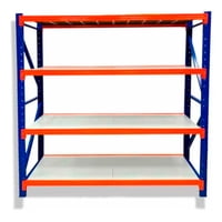 Aspor - Estante Metálico Rack 150X200X50Cm Sin Pernos 400Kg