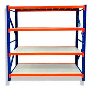 Aspor - Estante Metálico Rack 150X200X50Cm Sin Pernos 400Kg