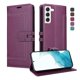 thumbnail image 1 of Premium Wallet Case for Samsung Galaxy S23 Plus with Card Slots & Kickstand, Flip Cover Purple, 1 of 6
