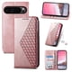 thumbnail image 4 of Funda Flip FOXDOCK para Google Pixel 9 Pro , Estilo Billetera con Diseño Rombo, Correa de Mano y Soporte, Uso Diario, 4 of 6