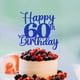thumbnail image 4 of Decoración para tartas Kaoenla con purpurina para celebrar 60 cumpleaños, 60 años, azul, 4 of 8