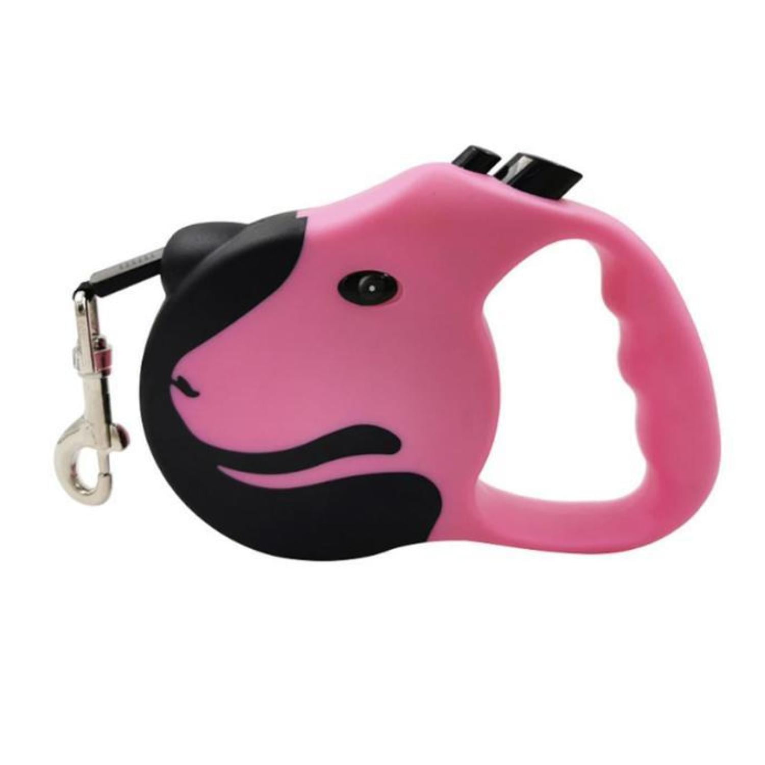 Total Upgrate - Cuerda Retráctil 5m Flexible Paseo De Perros Mascotas Rosado