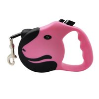 Total Upgrate - Cuerda Retráctil 5M Flexible Paseo De Perros Mascotas Rosado