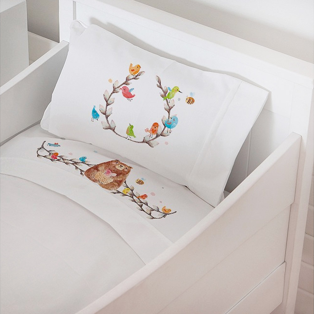 Tuyo Print - Juego De Sábanas Moisés - Colecho Oso