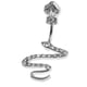 thumbnail image 1 of 14G ombligo anillos de acero inoxidable anillo del ombligo Barbell joyería serpiente -2, 1 of 5