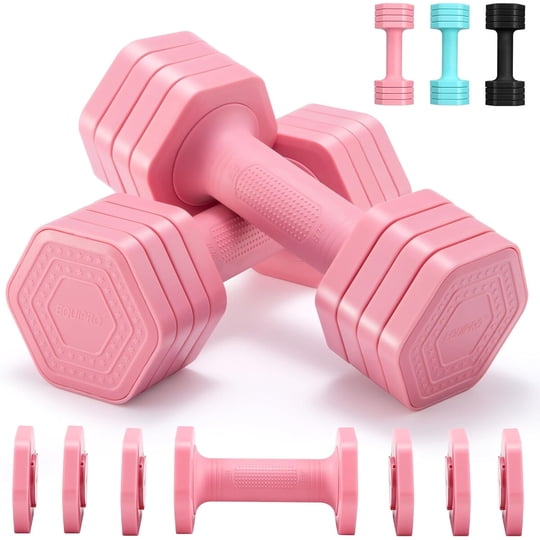 Par De Mancuernas Ajustables Equipro 2 A 5 Lb 4 En 1
