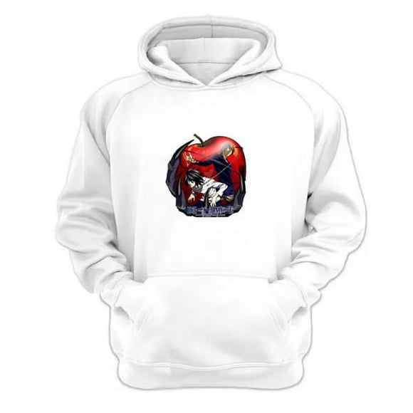 Polerón Canguro Death Note Blanco Talla S Unisex