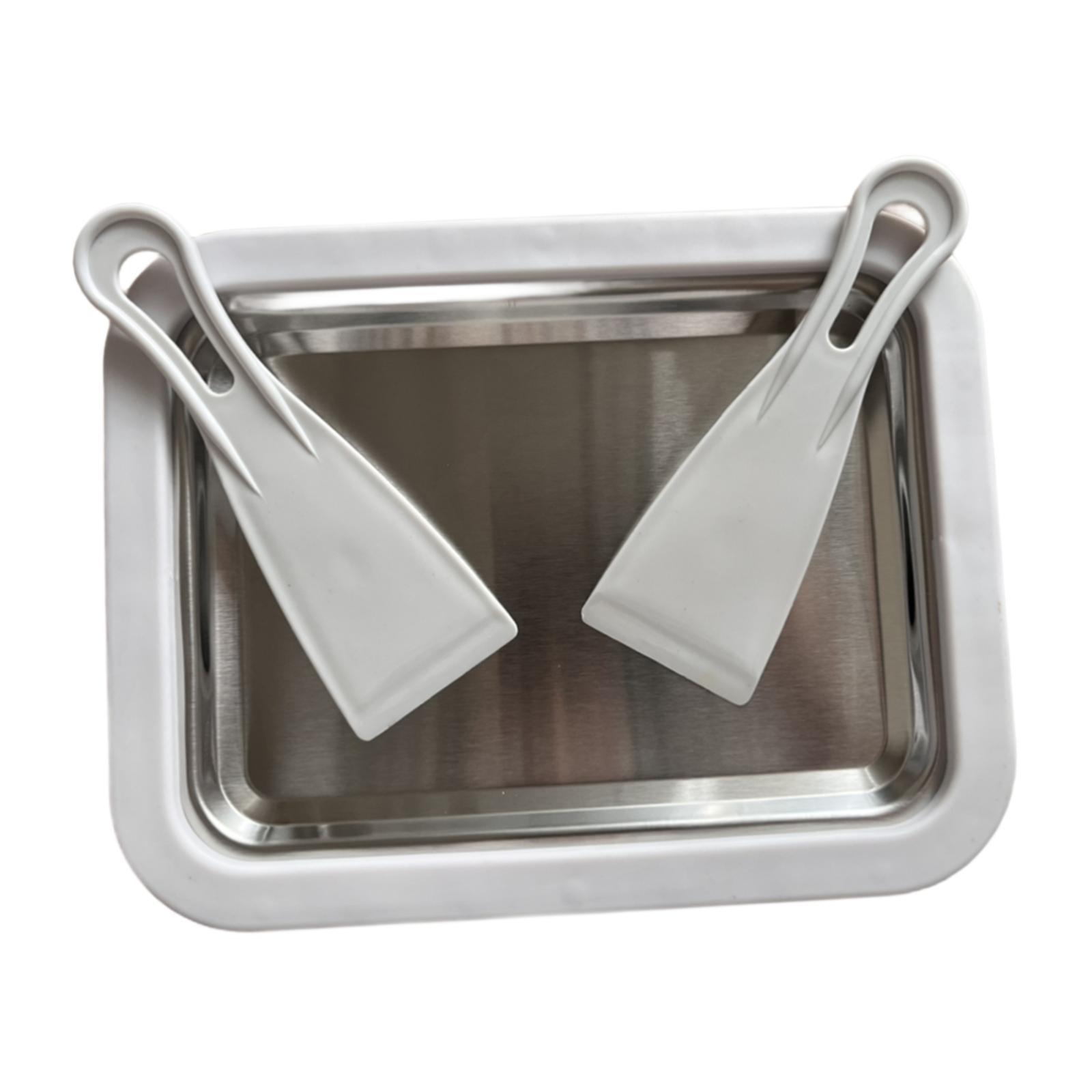 Bothyi - Máquina Para Hacer Helados Enrollados Diy Para Actividades Divertidas Entre Padres E Hijos Helado De Crema Enrollada Blanco