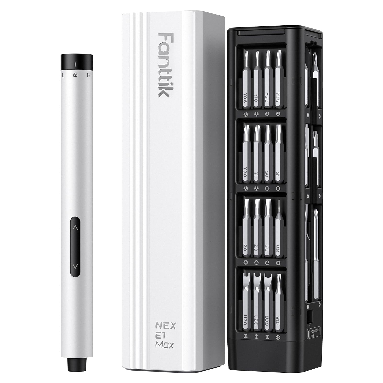 Destornillador Eléctrico Fanttik E1 Max 3,7 V Con 50 Puntas, Color Blanco