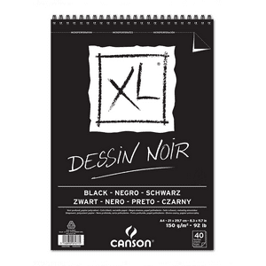 Croquera Dibujo Canson Xl Negra 150Gr A4