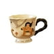 thumbnail image 1 of Taza De Cerámica Regalo De Inauguración De La Casa Taza De Té Hecha A Mano única Para El Hogar De La Cocina Del Hotel Happy Trojan, 1 of 3