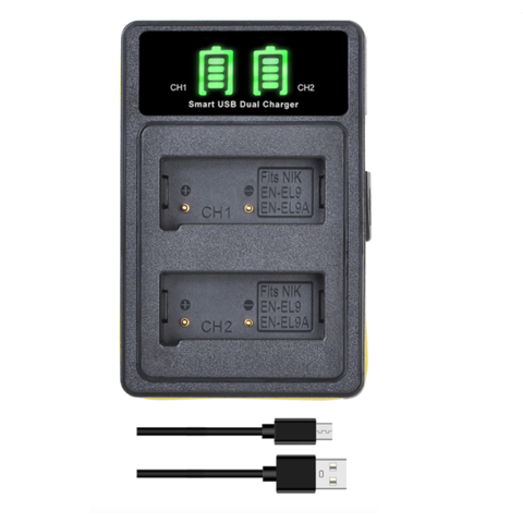 Genérico - Cargador Doble Mh-23 Alternativo Nikon