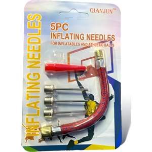 Genérico - Kit De 5 Piezas Agujas De Inflar Balones Llana Bicicletas Gris