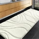 thumbnail image 1 of Alfombra de baño DEXDE, extralarga y antideslizante, color blanco, 60 x 150 cm, 1 of 3