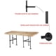 thumbnail image 5 of Juego de 2 patas de mesa Mdjwjj 71 cm × 46 cm negro, 5 of 7
