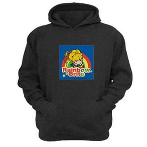 Genérico - Polerón Canguro Rainbown Brite Gris Oscuro Talla S Unisex
