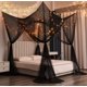 thumbnail image 5 of Dosel de cama Mengersi para cama doble king size, red negra, 5 of 8