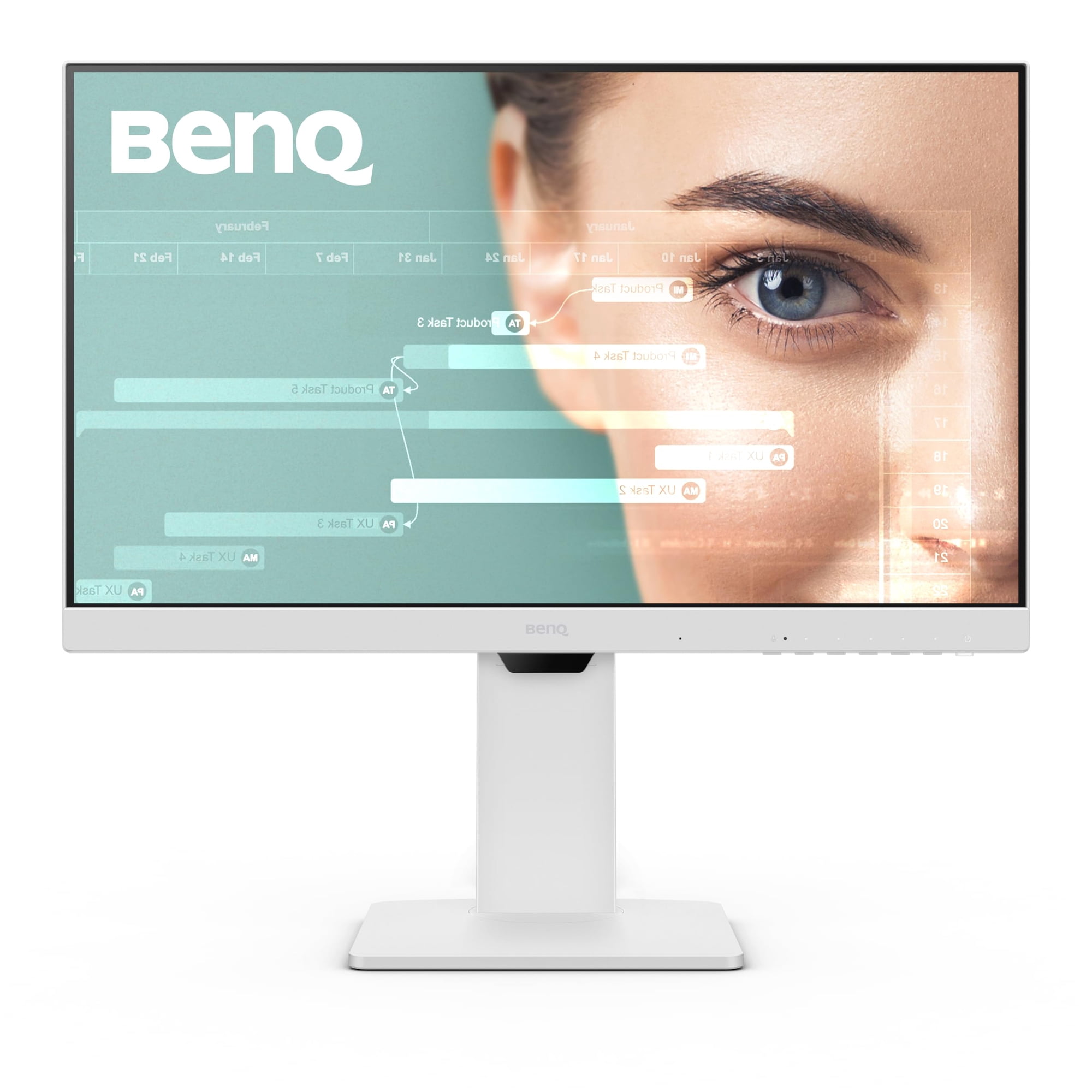Monitor Benq Gw2486tc Office Usb Hub 24" 1080p Ips Blanco