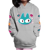 Bagustore - Polerón Estampado Gato Corazones