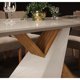 thumbnail image 5 of Comedor Vega 6 Sillas Rectangular Mdf Y Vidrio Blanco Café Claro, 5 of 9