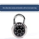 thumbnail image 5 of Candado de combinación, candado de combinación de dial fijo, cerradura de código maestro con llave redonda, configure su propia cerradura de combinación para casillero, 5 of 5