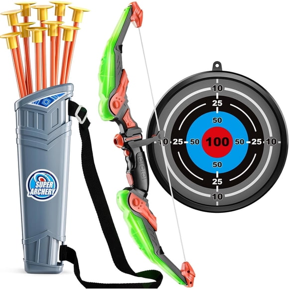 Arco y Flechas TEMI LED 10 Flechas Set Niños