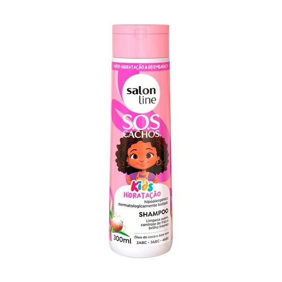 Shampoo Rizos Limpieza Suave Control de Frizz Kids 300ml