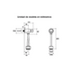thumbnail image 4 of Llave Temporizada Urinario Descarga Regulable Boton, 4 of 6
