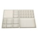 thumbnail image 4 of 4 Uds Bandeja de Joyería Organizador Insertar Divisor Caja de Almacenamiento Vitrina para Mujer Regalo Día de La Madre Regalos Reloj de Pared Pantalla , Beige, 4 of 5