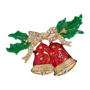 Ioensy - Broche De Navidad Elegante, Broche De Solapa Para Ropa, Trajes, Decoración, Carillón De Viento