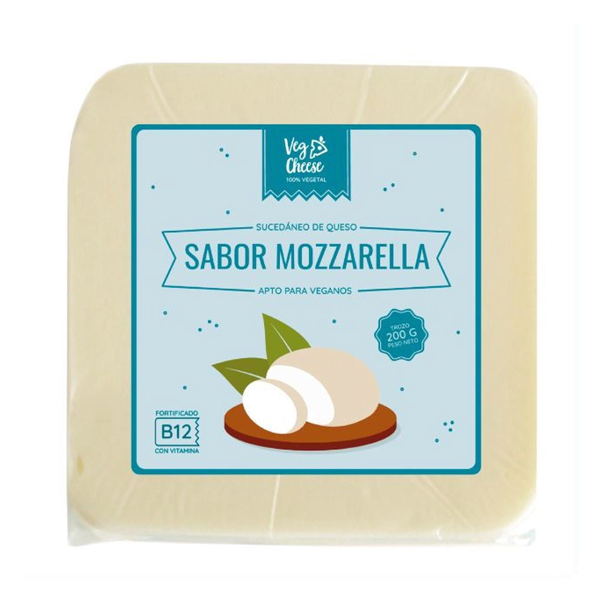 Sucedáneo De Queso Vegetal Sabor Mozzarella Trozado 200 g Vegcheese