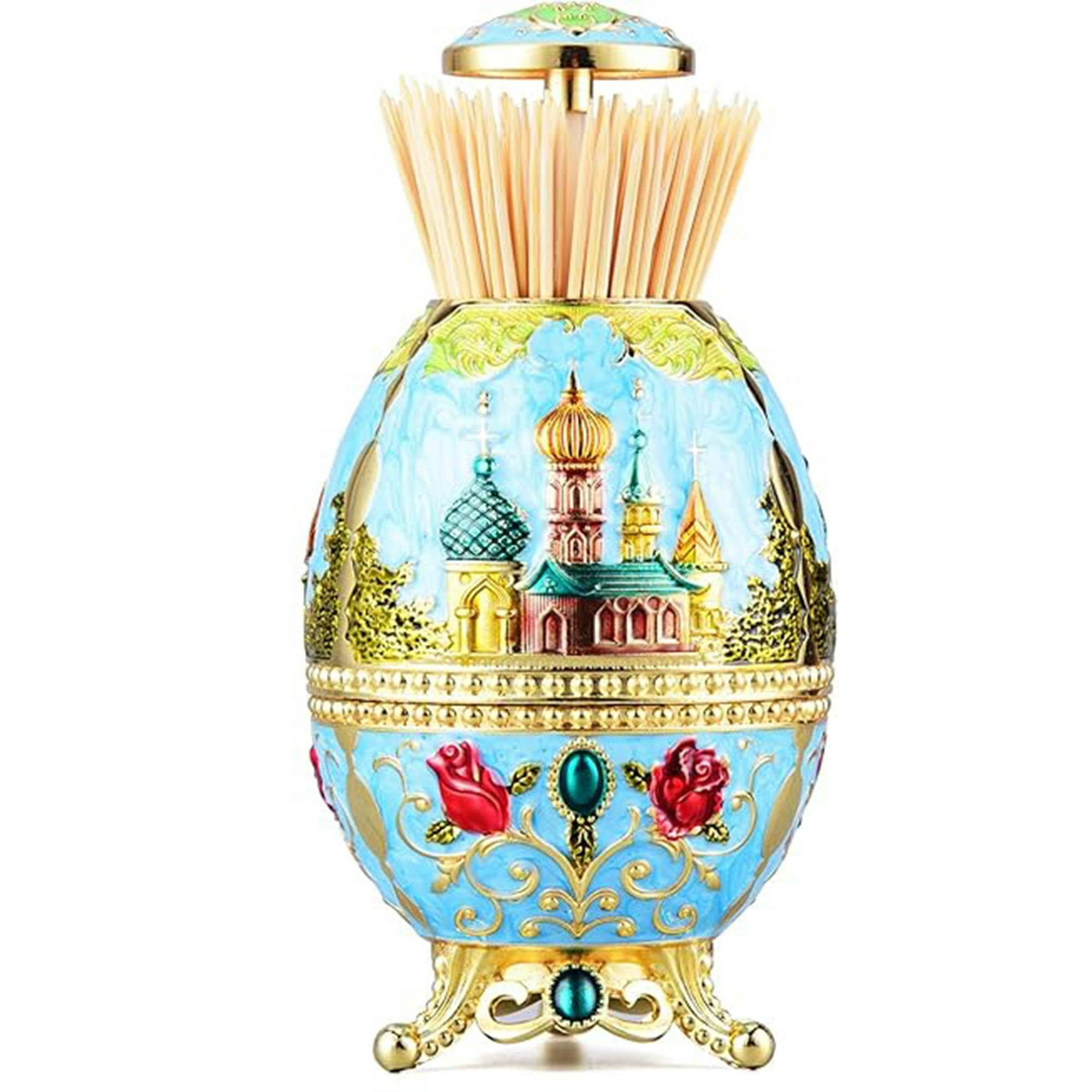 Veat00l - Caja De Almacenamiento De Palillos De Dientes Retráctiles, Dispensador Automático De Palillos De Dientes Desplegable, Retro Y Exquisito, A Prueba De Polvo E Higiene, Mano De Obra Fina