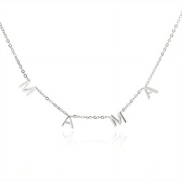 18K Gold Plated Mother's Day Gift: MAMA Letter Chain Necklace - Simple & Stylish Neck Jewelry Decor
